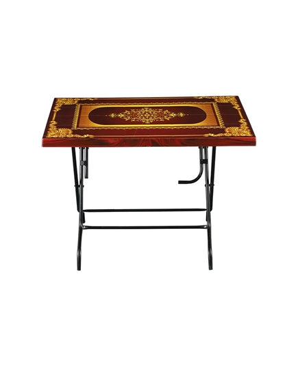 TEL Polypropylene Printed 4 Seated Gorgeous Multi Table – Rose Wood