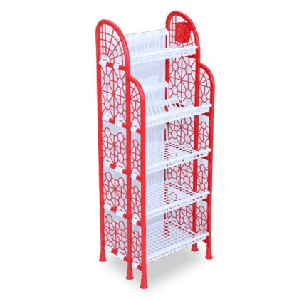 Popular Deluxe Rack 5 Step – Red & White