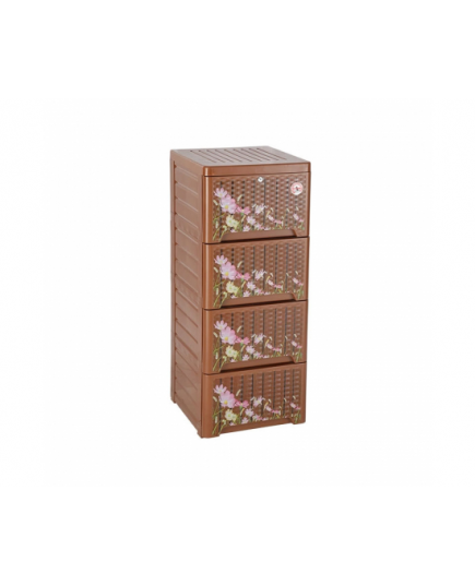 Caino 4D KD Cosmos Single Wardrobe – Brown