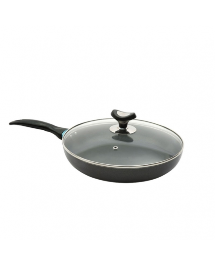Topper Nonstick Glamour Fry Pan with Lid 30 CM – Gray